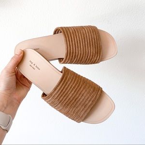 Rag & Bone Cameron Sandal Camel Brown Suede Size 7